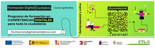 Inscripciones abiertas al Programa de Formación en Competencias Digitales de Cantabria