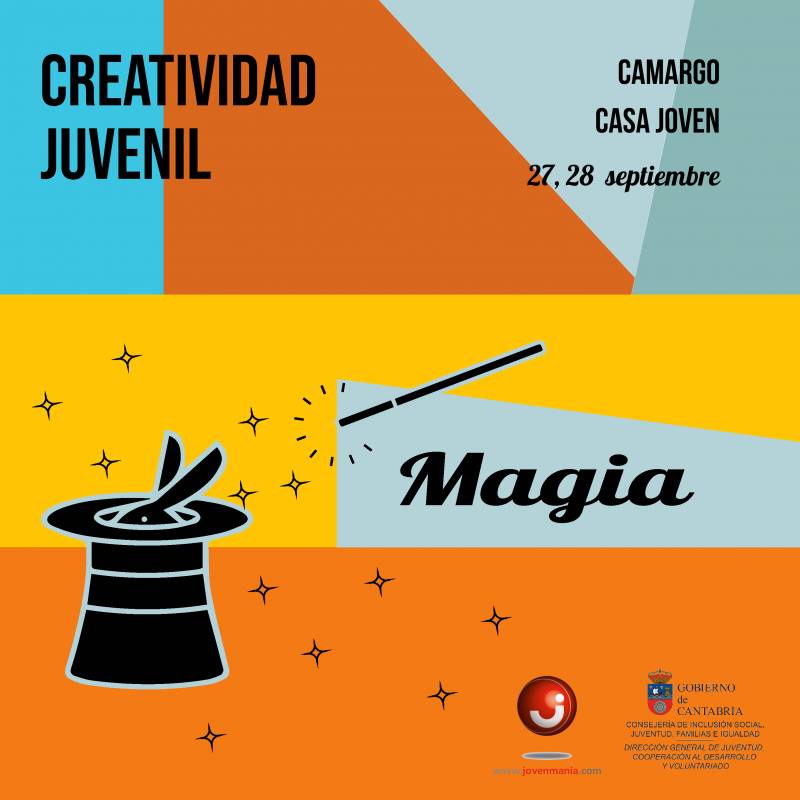 creatividad joven taller de magia 27, 28 septiembre camargo