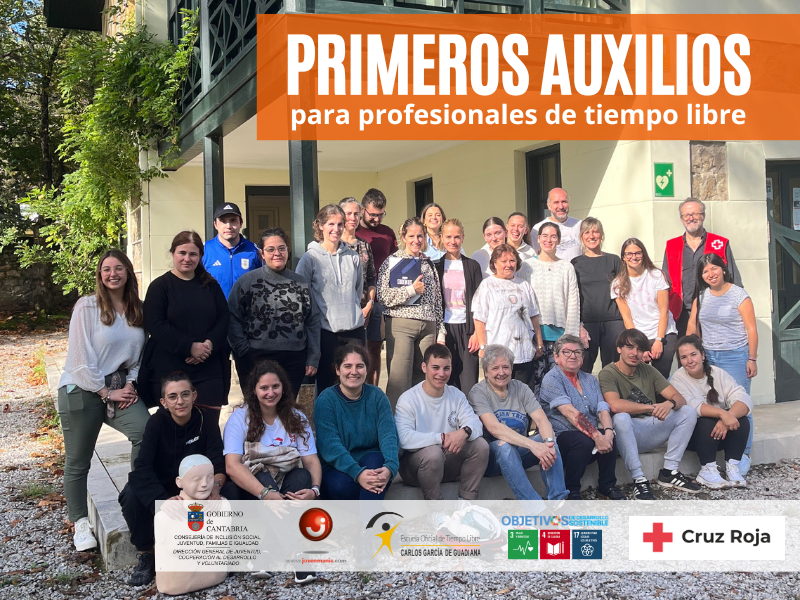 Finaliza el Curso de Primeros Auxilios para profesionales de Tiempo Libre. 