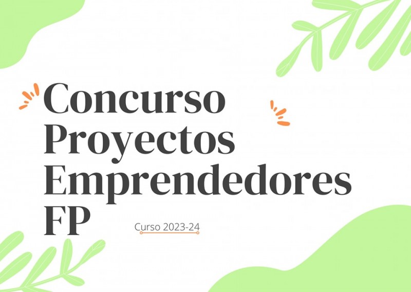 Concurso Proyectos Emprendedores FP Cantabria 2023-2024