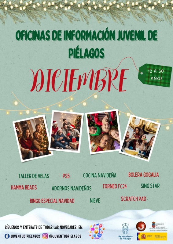 Cartel OIJ Piélagos Diciembre Joven