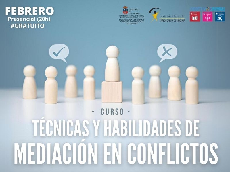 Curso técnicas y habilidades de mediación en conflictos. 