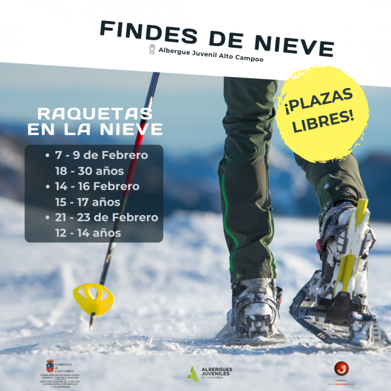 PLAZAS LIBRES  Raquetas de Nieve en Alto Campoo