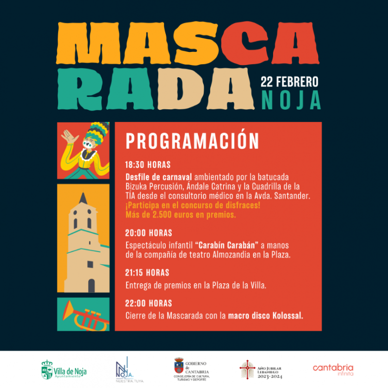 programación actividades mascarada noja