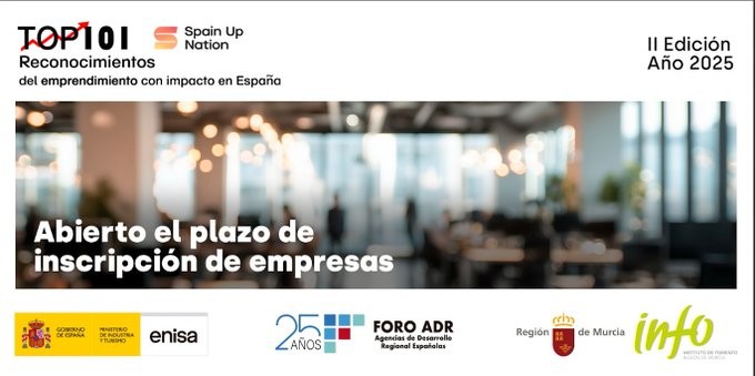 Cartel de: TOP101 SPAIN UP NATION: Reconocimientos al emprendimiento con impacto en España