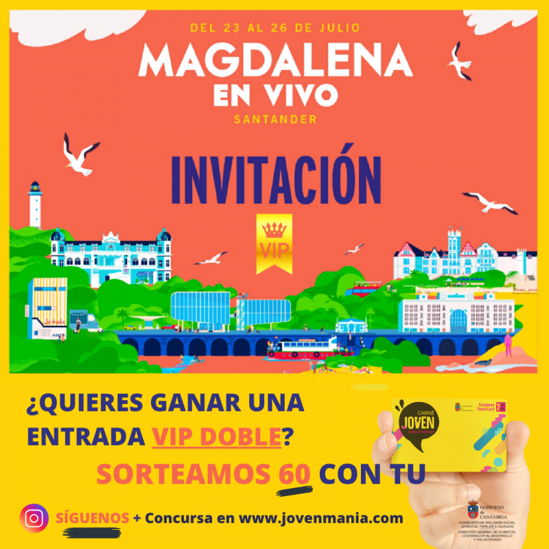Magdalena en Vivo  60 entradas VIP doble