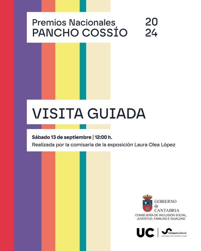 visita guiada exposición pancho Cossío 13 sept 12:00h