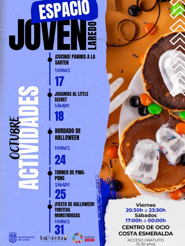 cartel promocional de las actividades del mes