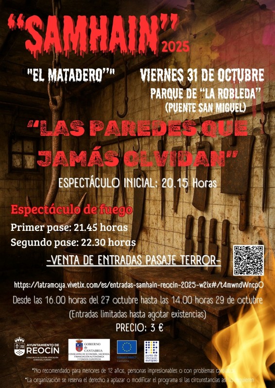 Samhain en Reocín: "El Matadero. Las paredes que jamás olvidan"
