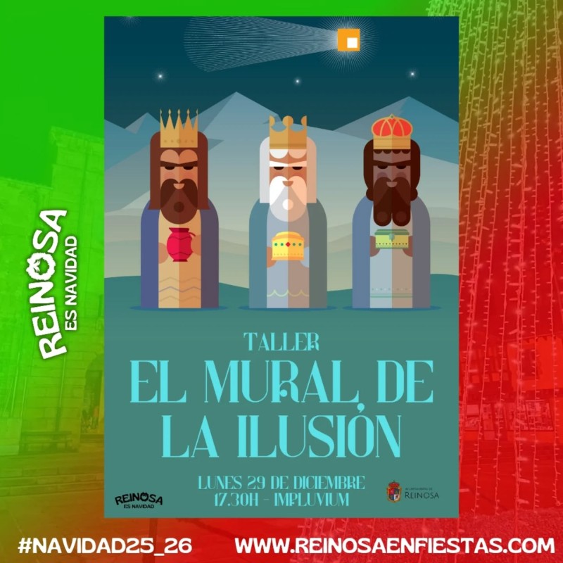 Cartel promocional de Taller de mural en Reinosa