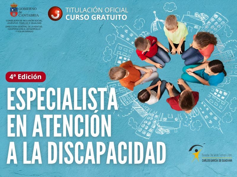 Imagen de ni&ntilde;os en c&iacute;rculo y t&iacute;tulo del curso