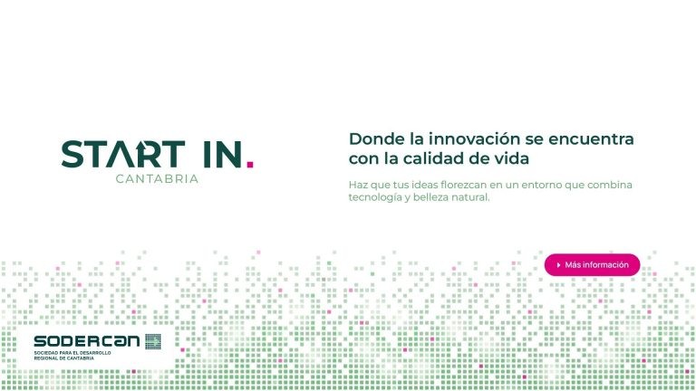Cartel de la Nueva plataforma para centralizar todos los recursos, programas y ayudas disponibles para emprender desde Cantabria.