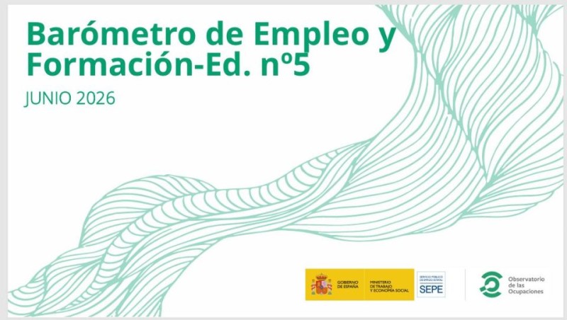 Cartel del Bar&oacute;metro de Empleo y Formaci&oacute;n de junio de 2026
