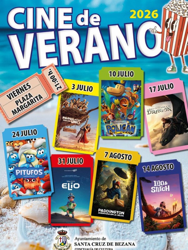 cartel promocional de pel&iacute;culas de verano