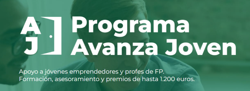 Cartel del programa: Avanza Joven. &iexcl;Abre una puerta diferente al &eacute;xito!