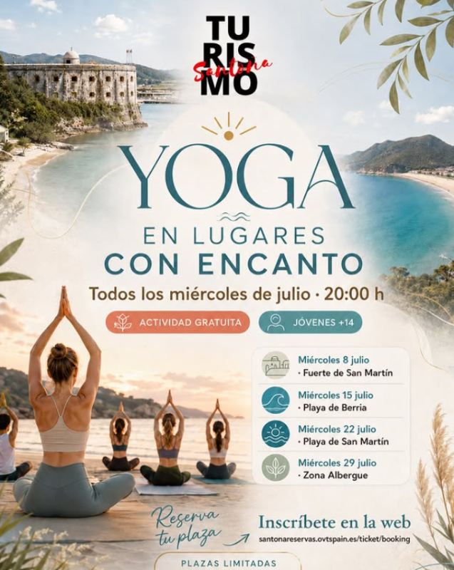 Santo&ntilde;a en lugares con encante cartel promocional