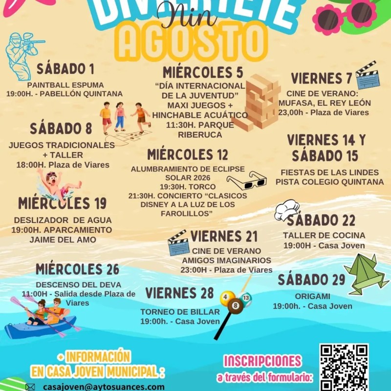 Nueva programaci&oacute;n &laquo;Divi&eacute;rtete NiN&raquo; para el mes de agosto