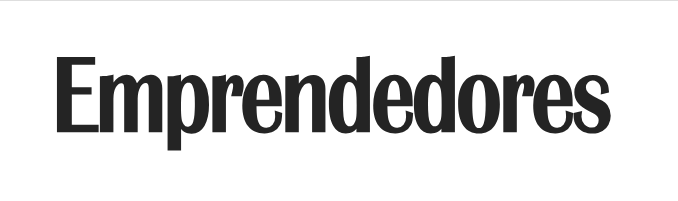 "Emprendedores" en negro sobre blanco