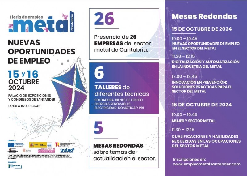 I Ferio de Empleo 'Metal Cantabria' 15 16 octubre