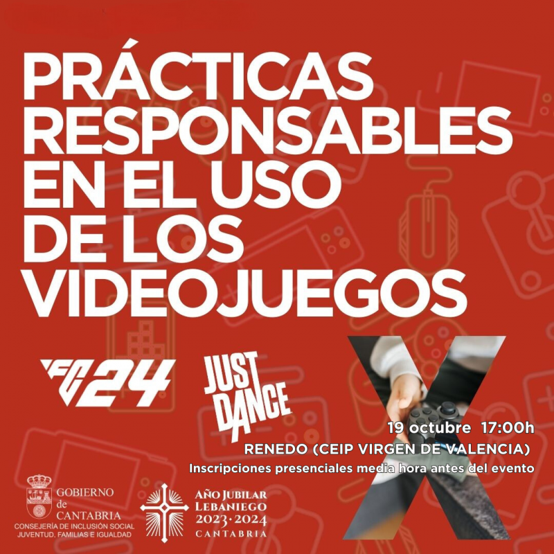 Prácticas responsables en el uso de los videojuegos  RENEDO 19 OCTUBRE 17:00