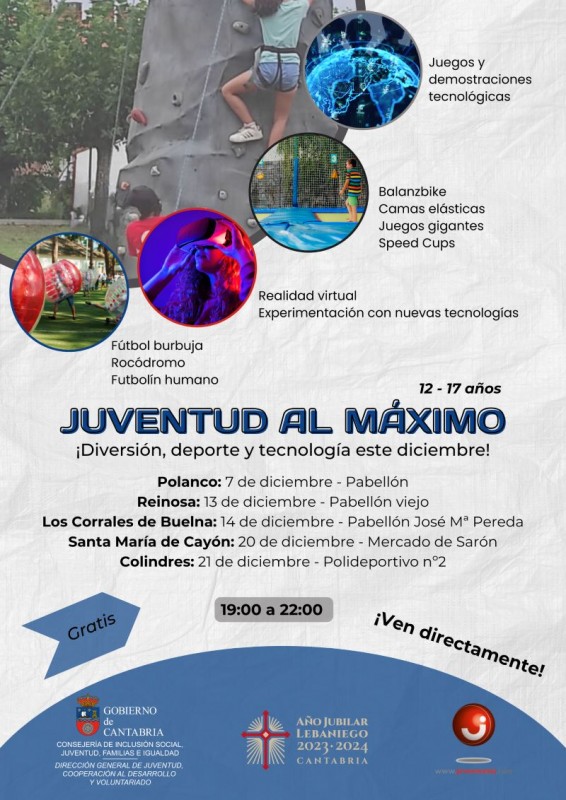 Juventud al Máximo Diversión, deporte y tecnología este diciembre