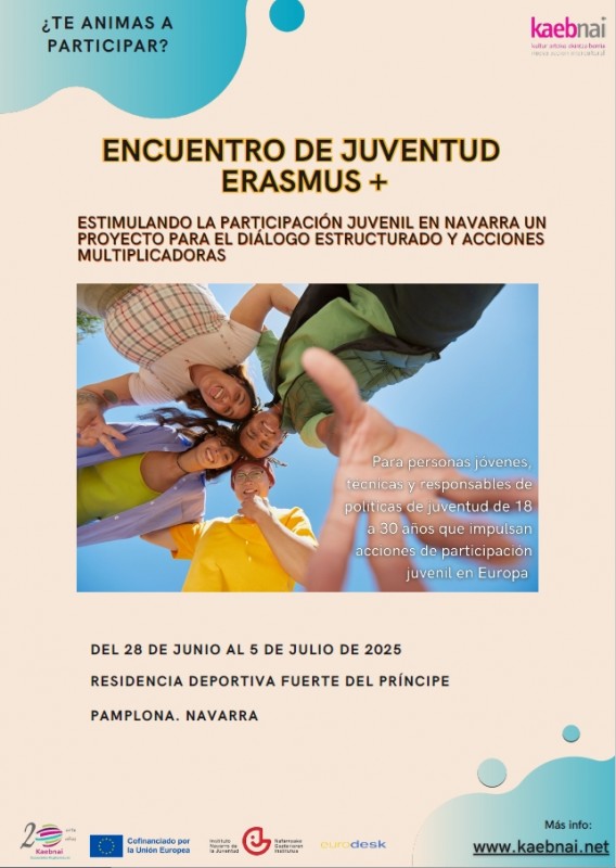 cartel Estimulando la participación juvenil en Navarra