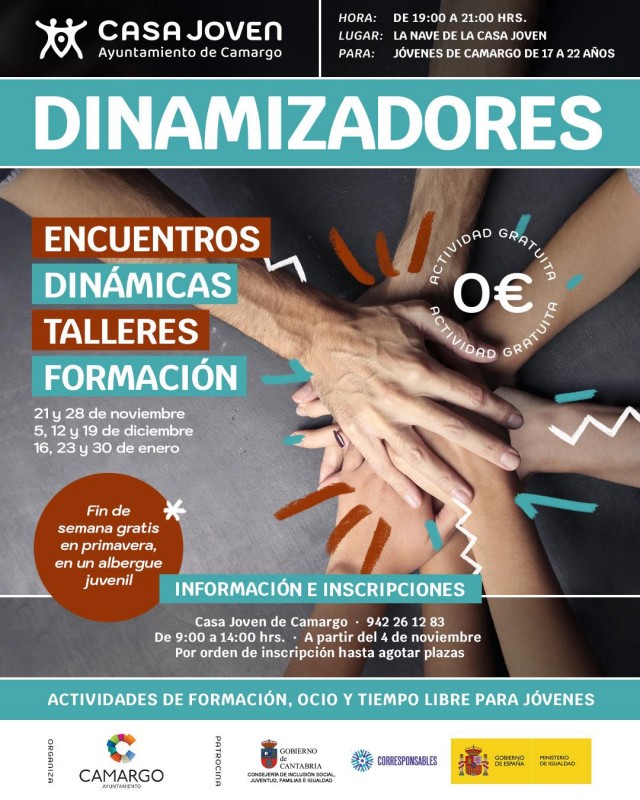 imagen promocional del cartel de dinamizadores