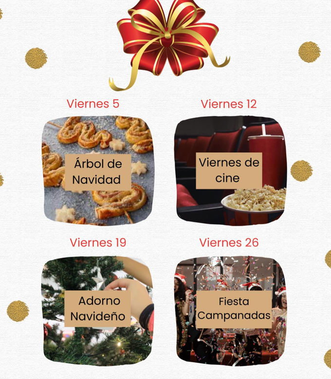 cartel promocional de las actividades para diciembre en Puente Viesgo