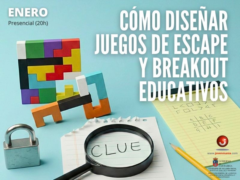 Curso Cómo diseñar juegos de escape y breakout educativos.