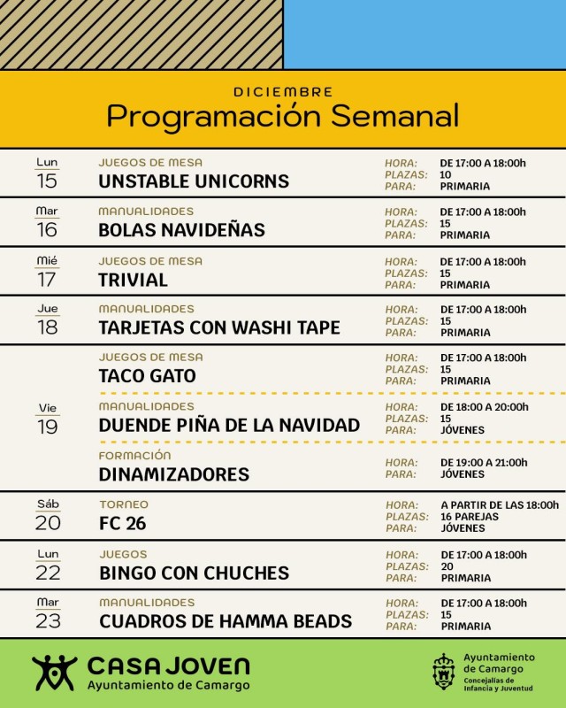 cartel de la programación completa