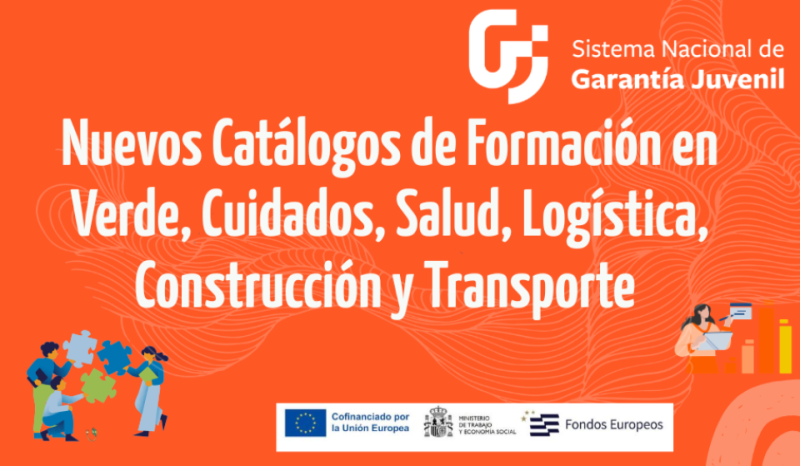 Cartel de los Catálogos de Formación en tres grandes áreas formativas
