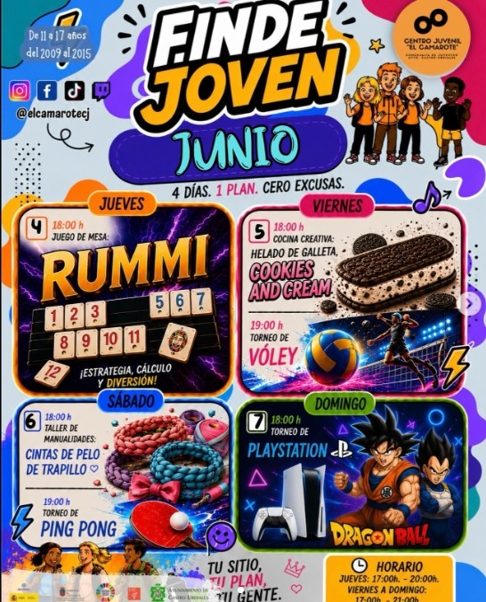 cartel de el camarote finde joven junio