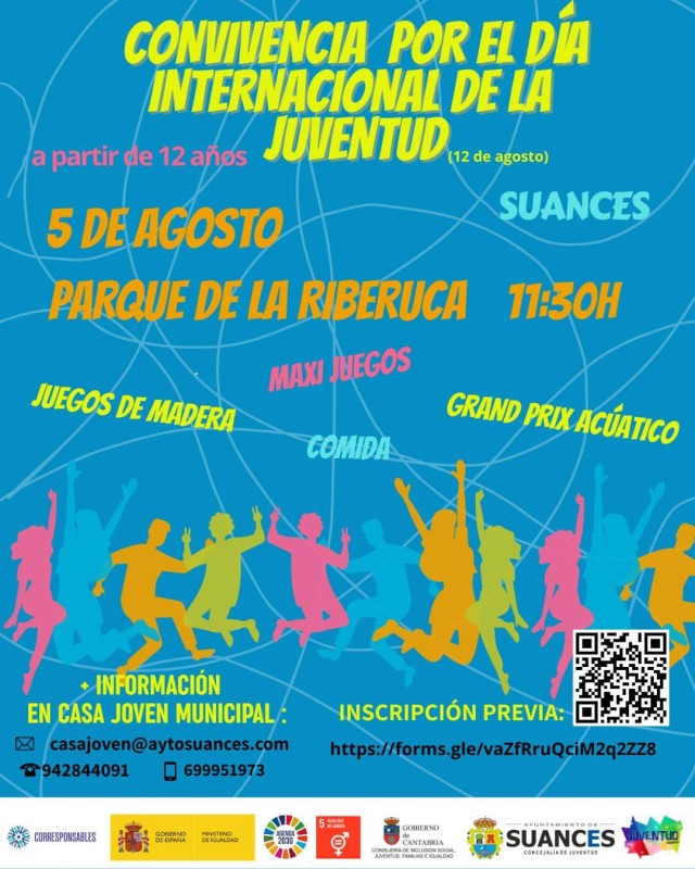 cartel Convivencia por el Día Internacional de la Juventud