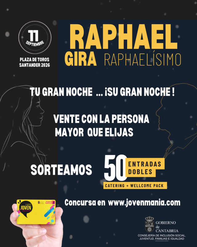 CARTEL ENTRADAS CONCIERTO RAPHAEL