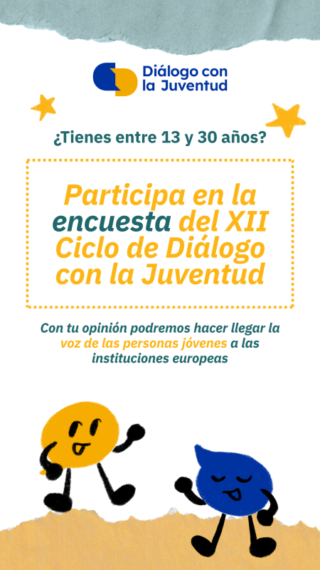 cartel Encuesta europea sobre el XII ciclo de Diálogo con la Juventud