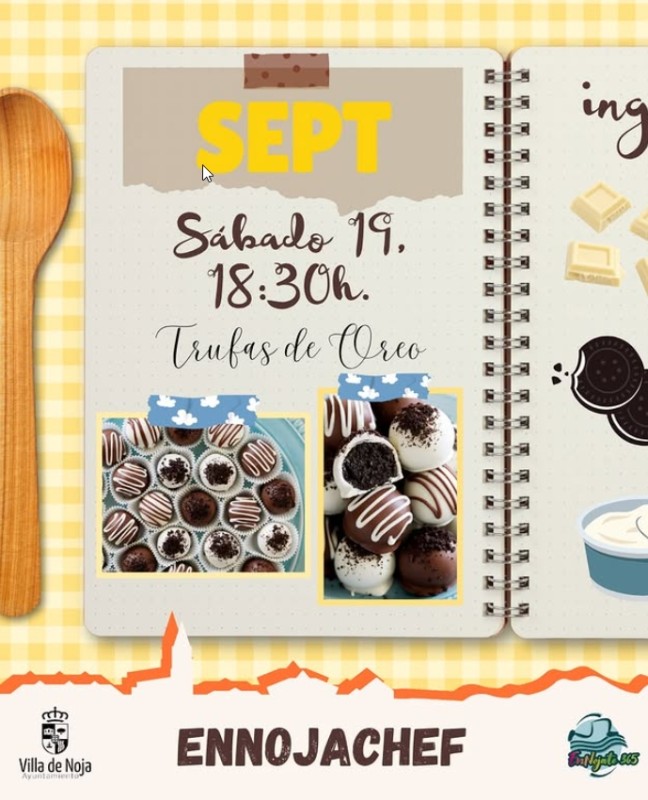 Noja, EnNojaChef elaborar trufas de Oreo
