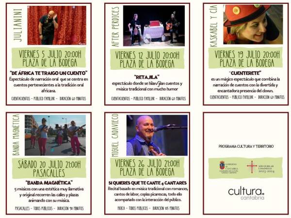 Cabez&oacute;n de la Sal. Eventos culturales en julio