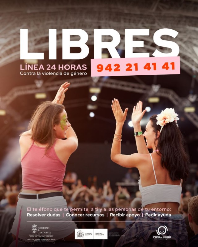 LIBRES: Línea 24 horas contra la Violencia de Género