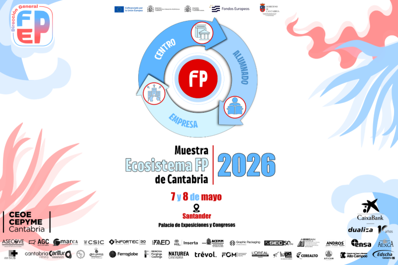 Cartel de la Muestra Ecosistema FP de Cantabria! 