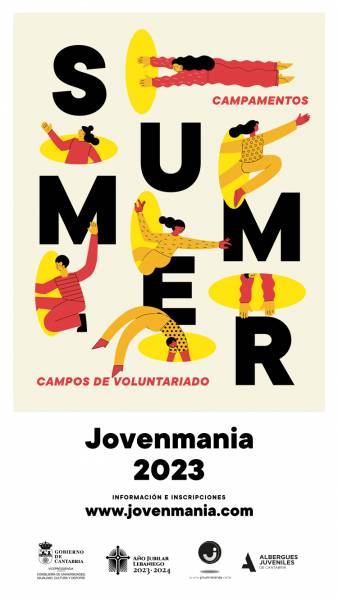 cartel verano jovenmania 2023 campamentos