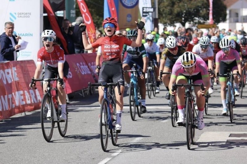 Leyre Almena imponiéndose en la Copa de España de Pontevedra.