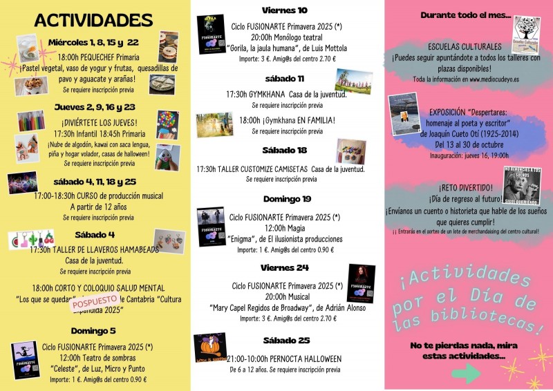 cartel de la programación