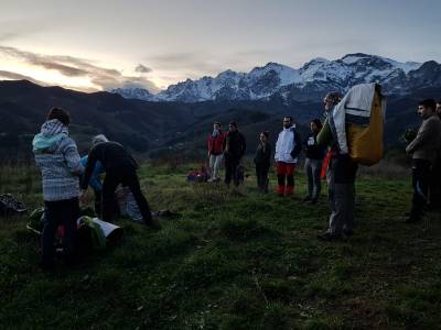 Participantes del 7� campamento FOLM en Picos de Europa