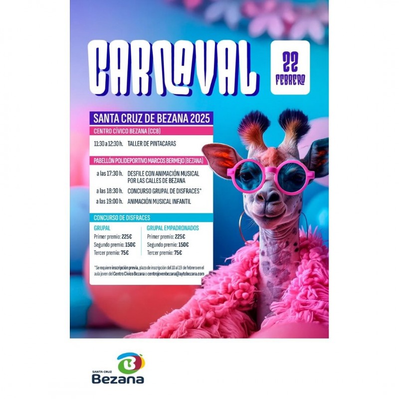 Programa de actividades y concursos de Carnaval de Santa Cruz de Bezana