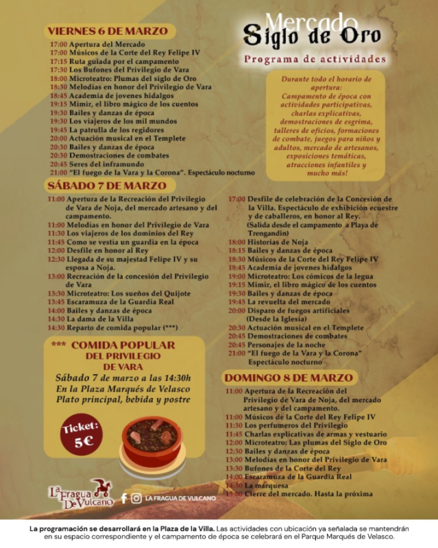 actividades privilegio de vara